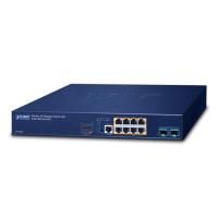 WS-1032P Управляемый коммутатор беспроводной точки доступа с 8 портами 10/100/1000T 802.3at PoE +2 порта 10G SFP+(Бюджет PoE 120 Вт, режим расширения 200 м, группировка точек доступа, пакетная подготовка, схема этажей, кольцо ERPS, приложение CloudViewer
