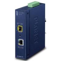 IGT-900-1T1S IP30 Промышленный 1-портовый 10/100/1000T + 1-портовый 100/1000/2500X SFP полностью управляемый медиаконвертер (от -40 до 75 C, двойной резервный вход питания на клеммной колодке 9~48 В постоянного тока, кольцо ERPS, 1588, Modbus TCP
