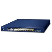 SGS-6310-16S8C4XR Уровень 3 16-портовый 100/1000X SFP + 8-портовый гигабитный комбинированный TP/SFP + 4-портовый 10G SFP+ стекируемый управляемый коммутатор с двойным резервным питанием переменного тока (аппаратное стекирование до 8 устройств)