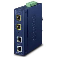 IGT-900-2T2S IP30 Промышленный 2-портовый 10/100/1000T + 2-портовый 100/1000/2500X SFP полностью управляемый медиаконвертер (от -40 до 75 C, двойной резервный вход питания на клеммной колодке 9~48 В постоянного тока, кольцо ERPS, 1588, Modbus TCP