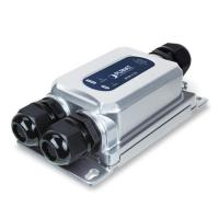 IPOE-175S Промышленный однопортовый разветвитель 10/100/1000T 802.3bt PoE++ со степенью защиты IP67 — 12 В постоянного тока (-40~75 градусов C, защита от ударов IK10, 802.3bt тип 3 PD, совместимость с PoH), 3 водонепроницаемых кабельных ввода в комплекте