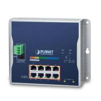 WGS-5225-8P2S IP30, IPv6/IPv4, L2+ 8-портовый 10/100/1000T 802.3at PoE + 2-портовый 1G/2.5G SFP настенный управляемый коммутатор (-40~75 градусов C, двойной вход питания на клеммной колодке 48-56 В постоянного тока и разъем питания, кольцо ERPS, 1588