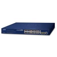 FGSW-1816HPS 16-портовый 10/100TX 802.3at PoE + 2-портовый гигабитный TP/SFP комбинированный управляемый коммутатор Ethernet (240 Вт, режим расширения 250 м, управление IPv4/IPv6, SNMPv3, 802.1s MSTP, аутентификация 802.1x, ACL, PD Alive Check, кибербезоп