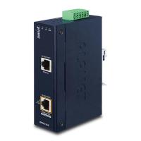 IPOE-162 IP30, промышленный 802.3at (30 Вт), инжектор PoE высокой мощности (от -40 до 75 C,Повышение мощности 12 В ~ 48 В постоянного тока)