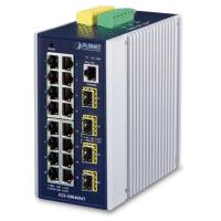 IGS-20040MT Промышленный IP30 16* 10/100/1000TP + 4* 100/1000X SFP полностью управляемый Ethernet-коммутатор (от -40 до 75 °C, двойной резервный вход питания на клеммной колодке 9~48 В постоянного тока, 2*DI, 2*DO, кольцо ERPS, 1588 PTP TC, Modbus TCP