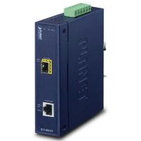 IGT-805AT Гигабитный медиаконвертер IP30 Industrial 10/100/1000T в 100/1000X SFP (от -40 до 75 градусов C, двойной 12~48 В постоянного тока/24 В переменного тока)