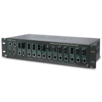 MC-1500R48 Шасси 19-дюймового медиаконвертера с 15 слотами и опцией резервного питания