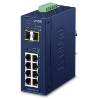 IGS-4215-8T2S IP30 Industrial L2/L4 8-портовый управляемый коммутатор 10/100/1000T + 2-портовый 100/1000X SFP (-40~75 градусов C, двойной резервный вход питания на клеммной колодке 9~48 В постоянного тока/24 В переменного тока, поддержка ERPS Ring