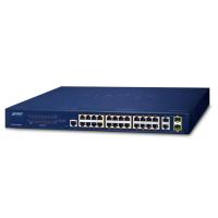 FGSW-2624HPS 24-портовый 10/100TX 802.3at PoE + 2-портовый гигабитный TP/SFP комбинированный управляемый Ethernet-коммутатор (240 Вт, режим расширения 250 м, управление IPv4/IPv6, SNMPv3, 802.1s MSTP, аутентификация 802.1x, ACL, PD Alive Check, кибербезоп