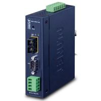 ICS-2102TS Промышленный сервер последовательного интерфейса 1xRS232/RS422/RS485, 100BASE-FX SC SM до 30 км, TCP Server/Client / UDP Client / VCOM / RFC 2217 / Telnet Server / Remote Pair / Modbus, SNMP, IP30 -40..+75C