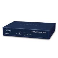 GSD-503 5-портовый коммутатор Gigabit Ethernet 10/100/1000 Мбит/с (внешнее питание) — металлический корпус