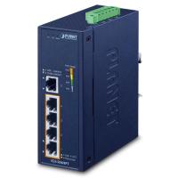 IGS-504HPT IP40 Промышленный 4-портовый 10/100/1000T 802.3at PoE + 1-портовый 10/100/1000T Gigabit Ethernet коммутатор (от -40 до 75 C, двойное повышение мощности 12–56 В постоянного тока, индикатор использования PoE)