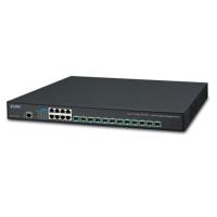 XGS-6350-12X8TR Уровень 3 12 портов10GSFP+ + 8-портовый стекируемый управляемый коммутатор 10/100/1000T с двойным резервным питанием 100–240 В переменного тока