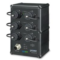 IGS-5227-6T Промышленный 6-портовый управляемый Ethernet-коммутатор L2+ 10/100/1000T со степенью защиты IP67 (от -40 до 75 градусов C), кольцо ERPS, 1588, Modbus TCP, 6 водонепроницаемых разъемов RJ45 в комплекте, EN50155 и EN50121-4