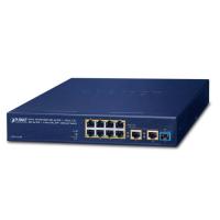 GSD-1121XP 8 портов 10/100/1000T 802.3at PoE +2 порта 2,5G802.3ат PoE +1 порт 10GEthernet-коммутатор SFP+ (бюджет PoE 120 Вт, безвентиляторный дизайн, настольный размер с комплектом для монтажа в стойку)