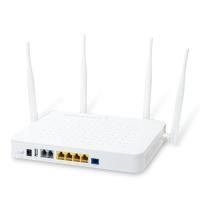 GPN-400ACV GPON HGU с 4 портами 10/100/1000T LAN, 1200 Мбит/с 802.11AC Wireless, 2 порта FXS (загрузка 2.5G/загрузка 1.25G, 2x2 MIMO, VLAN, SIP/H.248/T.38 FAX)
