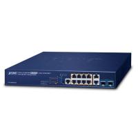 GS-5220-8UP2T2X L3 8-портовый 10/100/1000T95 Вт 802.3 бит PoE+ 2 порта 10/100/1000T + 2 порта10GУправляемый коммутатор SFP+ (бюджет PoE 240 Вт, режим расширения 200 м, кольцо ERPS, ONVIF, MQTT, функции кибербезопасности, аппаратный уровень 3 OSPFv2