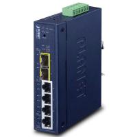 IGS-4215-4T2S IP30 Industrial L2/L4 4-портовый управляемый коммутатор 10/100/1000T + 2-портовый 100/1000X SFP (-40~75 градусов C, двойной резервный вход питания на клеммной колодке 9~48 В постоянного тока/24 В переменного тока, поддержка ERPS Ring