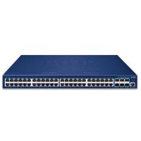 SGS-6310-48T6X Стекируемый управляемый коммутатор уровня 3, 48 портов 10/100/1000T + 6 портов 10G SFP+ (аппаратное стекирование до 8 устройств, аппаратная маршрутизация IPv4/IPv6 уровня 3 и VRRP, поддержка кольца ERPS)