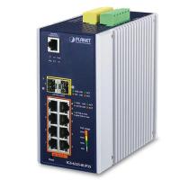 IGS-6325-8UP2S IP30 DIN-рейка Industrial L3 8-портовый 10/100/1000T 802.3bt PoE + 2-портовый 1G/2.5G SFP Full Managed Switch (от -40 до 75 C, 8-портовый 95W PoE++, режимы 802.3bt/PoH/Force, двойной резервный вход питания на клеммной колодке 48–56 В