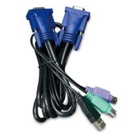 KVM-KC1-5 Кабель USB KVM 5,0 м со встроенным преобразователем PS2 в USB