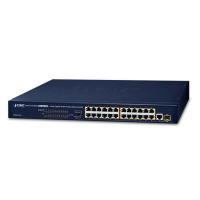 FGSW-2511P 24-портовый 10/100TX 802.3at PoE + 1-портовый комбинированный Ethernet-коммутатор Gigabit TP/SFP (бюджет PoE 190 Вт, стандартный/VLAN/QoS/расширенный режим)