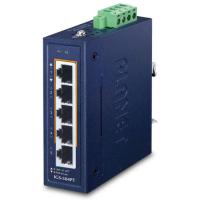 IGS-504PT IP30 Компактный 4-портовый коммутатор 10/100/1000T 802.3at PoE + 1-портовый коммутатор 10/100/1000T Gigabit Ethernet (-40~75 градусов C, двойной 48~54 В постоянного тока)