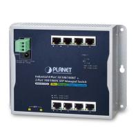 WGS-4215-8T2S IP30, IPv6/IPv4, 8-портовый 1000TP + 2-портовый 100/1000F SFP настенный управляемый Ethernet-коммутатор (от -40 до 75 °C), двойной резервный вход питания на клеммной колодке 12-48 В постоянного тока / 24 В переменного тока и разъем питания