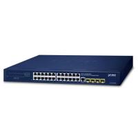 GS-4210-24T4SR IPv4/IPv6, 24-портовый 10/100/1000T + 4-портовый 100/1000X SFP L2/L4 SNMP управляемый коммутатор Gigabit Ethernet с резервным питанием 36-72 В (поддерживает ERPS Ring, приложение CloudViewer, MQTT и функцию кибербезопасности)