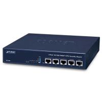 VR-100 5-портовый маршрутизатор безопасности 10/100/1000T VPN (отказоустойчивость двух WAN и балансировка нагрузки, кибербезопасность, брандмауэр SPI, фильтрация IPv4/IPv6, фильтрация контента, предотвращение DoS-атак, переадресация диапазона портов, SSL
