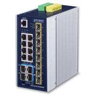 IGS-6325-8T8S4X IP30 Промышленный L3 8-портовый 10/100/1000T +8 портов 1G/2,5G SFP + 4 порта 10G SFP+Полностью управляемый коммутатор (от -40 до 75 °C, двойной резервный вход питания на клеммной колодке 12–48 В пост. 100FX, 1000X, 2,5G SFP и 10G SFP+)