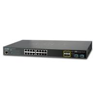 GS-5220-16T4S2XR L2+/L4 16 портов 10/100/1000T + 4 порта 100/1000X SFP + 2 порта10GУправляемый коммутатор SFP+ со статической маршрутизацией IPv4/IPv6 аппаратного уровня 3, с резервным питанием 48 В