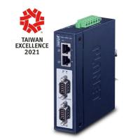 IMG-2200T Промышленный 2-портовый шлюз Modbus RS232/RS422/RS485 IP30 (2 x 10/100BASE-TX, -40~75 градусов C, изоляция 15 кВ, двойной 12~48 В пост. тока, Modbus RTU/ASCII, ведущий/ведомый)