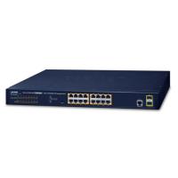 GS-4210-16P2S IPv6/IPv4, 16-портовый управляемый коммутатор 802.3at PoE+ Gigabit Ethernet + 2-портовый 100/1000X SFP (бюджет PoE 220 Вт, поддержка ERPS Ring, приложение CloudViewer, MQTT и функции кибербезопасности)