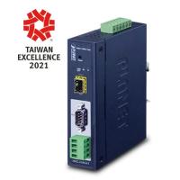 IMG-2102T Промышленный 1-портовый шлюз Modbus RS232/RS422/RS485 IP30 (1 x 100BASE-FX SC, многорежимный 2 км, -40~75 градусов C, двойной 9~48 В пост. тока, Modbus RTU/ASCII, ведущий/ведомый)
