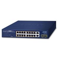 GSD-2022P 16-портовый 10/100/1000T 802.3at PoE + 2-портовый 10/100/1000T + 2-портовый 1000X SFP неуправляемый коммутатор Gigabit Ethernet (бюджет PoE 185 Вт, режим Standard/VLAN/Extend, поддержка проверки работоспособности PD