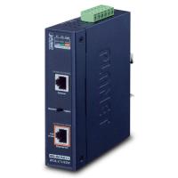 IPOE-171-95W IP30, промышленный однопортовый мультигигабитный инжектор 802.3bt PoE++ (95 Вт, PoH, поддержка режима Legacy, индикатор использования PoE, скорость 10M/100M/1G/2.5G/5G, от -40 до 75 C,12 В ~ 48 В постоянного тока)