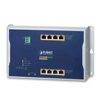 WGS-4215-8HP2S IP30, IPv6/IPv4, 4 порта 10/100/1000T802.3bt 95Вт PoE+ 4-портовый 10/100/1000T 802.3at PoE + 2-портовый 100/1000X SFP настенный управляемый коммутатор (-40~75 C, макс. бюджет PoE 360 Вт, режим расширения 250 м, поддержка ERPS Ring