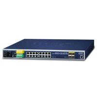 IGS-5225-16T4S IP30 19-дюймовый промышленный управляемый Ethernet-коммутатор L2+/L4, монтируемый в стойку, 16*1000T + 4*100/1000X SFP (-40–75 C, AC + 2 DC, DIDO, кольцо ERPS, 1588)