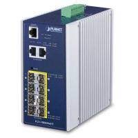 IGS-10080MFT IP30 Промышленный 6* 100/1000X SFP + 2*1G/2,5GSFP + 2*10/100/1000T полностью управляемый коммутатор Ethernet (от -40 до 75 градусов C, двойной резервный вход питания на клеммной колодке 12~48 В постоянного тока, кольцо ERPS, 1588, Modbus TCP
