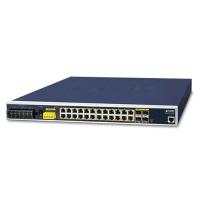 IGS-6325-24P4S IP30 19-дюймовый монтируемый в стойку промышленный управляемый коммутатор PoE L3, 24 порта 10/100/1000T 802.3at PoE с 4 общими портами 100/1000X (от -40 до 75 C, двойной резервный вход питания на 48~56 В постоянного тока, DIDO, кольцо ERPS