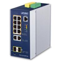 IGS-5225-8P2T2S IP30 Industrial L2+/L4 8 портов 1000T 802.3at PoE+ 2 порта 10/100/1000T +2 порта 1G/2,5G SFPПолностью управляемый коммутатор (от -40 до 75 °C, двойной резервный вход питания на клеммной колодке 48–56 В постоянного тока, DIDO, кольцо ERPS