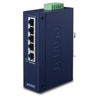 ISW-501T Тонкий 5-портовый промышленный коммутатор Fast Ethernet IP30 (от -40 до 75 C)