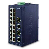 IFGS-1822TF Промышленный 16-портовый 10/100TX + 2-портовый Gigabit TP/SFP комбинированный Ethernet-коммутатор IP30 (-40~75C, двойной резервный вход питания на клеммной колодке 12-48 В постоянного тока / 24 В переменного тока)
