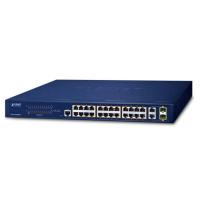 FGSW-2624HPS4 24-портовый 10/100TX 802.3at PoE + 2-портовый гигабитный TP/SFP комбинированный управляемый коммутатор Ethernet (370 Вт, режим расширения 250 м, управление IPv4/IPv6, SNMPv3, 802.1s MSTP, аутентификация 802.1x, ACL, PD Alive Check