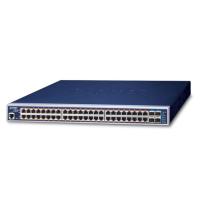 GS-5220-48PL4XR L3 48 портов 10/100/1000T 802.3at PoE + 4 порта10GУправляемый коммутатор SFP+ с резервным питанием 48 В (максимальный бюджет PoE 720 Вт, ONVIF, кольцо ERPS, функции кибербезопасности, аппаратный уровень 3 OSPFv2 и статическая маршрутизация