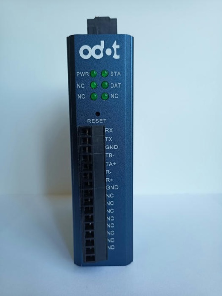 ODOT-S1E1 V2.0 Промышленный сервер интерфейса 1 порт RS232/422/485 в сеть Ethernet TCP/UDP с функционалом прозрачного шлюза Modbus RTU//ASCII в Modbus TCP без буферного режима и функционалом поддержки MQTT