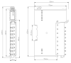 DT-3364 Модуль аналогового ввода 4AI 0..5/-5..5/0..10/-10..+10В 16-бит изолированные каналы