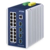 IGS-6325-16T4X Управляемый промышленный коммутатор L3, 16х10/100/1000base-T RJ45 + 4хSFP 10GBASE-SFP+, совместимые с SFP 1G/2.5GBASE-X. Консольный порт RJ45-RS232. Поддержка: Modbus TCP и 1588 PTP